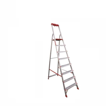 Профессиональная стремянка Новая Высота NV3115 1x8 ступеней 80 мм органайзер Max нагр. 225 кг 2К башмаки 3115108 от магазина РЭССИ