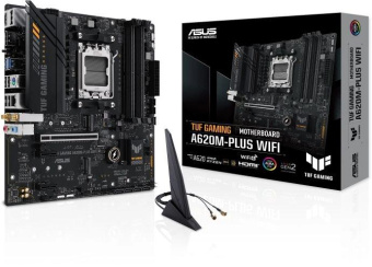 Материнская плата Asus A620M-F GAMING WIFI SocketAM5 AMD A620 2xDDR5 mATX AC`97 8ch(7.1) 2.5Gg RAID+HDMI+DP от магазина РЭССИ