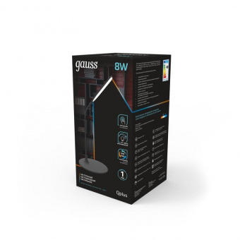 Светильник Gauss GT5022 настольный на подставке черный 8Вт от магазина РЭССИ