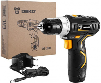 Дрель-шуруповерт Deko GCD12DU3 аккум. патрон:быстрозажимной (063-4096) от магазина РЭССИ