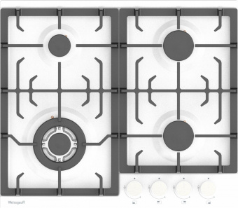 Газовая варочная поверхность Weissgauff HGG 641 WEB белый от магазина РЭССИ