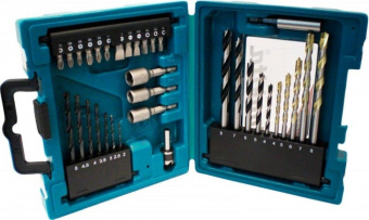 Набор оснастки Makita D-36980 по дер/мет/бет (34пред.) для шуруповертов/дрелей от магазина РЭССИ