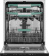 Посудомоечная машина встраив. Weissgauff BDW 6136 D Inverter AutoOpen Infolight 2100Вт полноразмерная инвертер от магазина РЭССИ