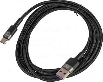 Кабель Super Fast 5A USB (m)-USB Type-C (m) 2м черный от магазина РЭССИ