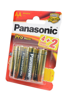 Элемент питания Panasonic Pro Power LR6PPG/6BP 4+2F LR6 4+2шт BL6 от магазина РЭССИ