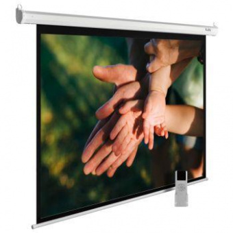 Экран Cactus 280x280см MotoExpert CS-PSME-280x280-WT 1:1 настенно-потолочный рулонный белый (моторизованный привод) от магазина РЭССИ