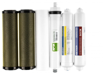 Комплект картриджей Гейзер Премиум для систем обратного осмоса ресурс:10000л (упак.:6шт) от магазина РЭССИ