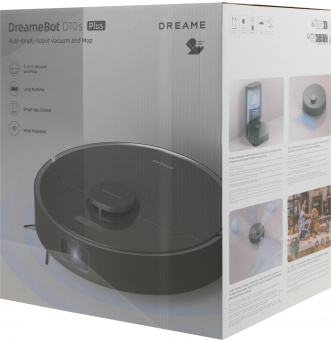 Пылесос-робот Dreame D10s Plus 46Вт черный от магазина РЭССИ
