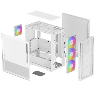Корпус Deepcool CH560 белый без БП ATX 7x120mm 6x140mm 1xUSB3.0 audio bott PSU от магазина РЭССИ
