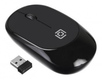 Мышь Оклик 535MW черный оптическая (1000dpi) беспроводная USB для ноутбука (3but) от магазина РЭССИ