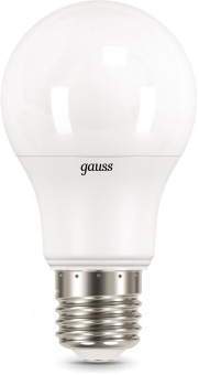 Лампа светодиодная Gauss 7Вт цок.:E27 шар 220B 4100K св.свеч.бел.ней. A60 (упак.:10шт) (102502207) от магазина РЭССИ