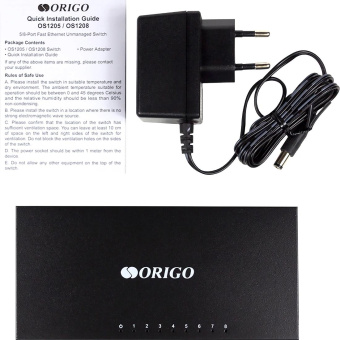 Коммутатор Origo OS1208 OS1208/A1A 8x100Мбит/с неуправляемый от магазина РЭССИ