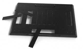 Шкаф серверный Hyperline (TTB-4261-DD-RAL9004) напольный 42U 600x1000мм пер.дв.перфор. задн.дв.перфор. 2 бок.пан. направл.под закл.гайки 800кг черный 910мм 2055мм IP20 сталь от магазина РЭССИ