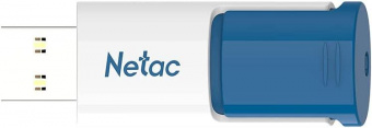 Флеш Диск Netac 256Gb U182 NT03U182N-256G-30BL USB3.0 синий/белый от магазина РЭССИ