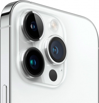 Смартфон Apple A2892 iPhone 14 Pro 128Gb 6Gb серебристый моноблок 3G 4G 2Sim 6.1" 1179x2556 iOS 16 48Mpix 802.11 a/b/g/n/ac/ax NFC GPS GSM900/1800 GSM1900 TouchSc Protect от магазина РЭССИ