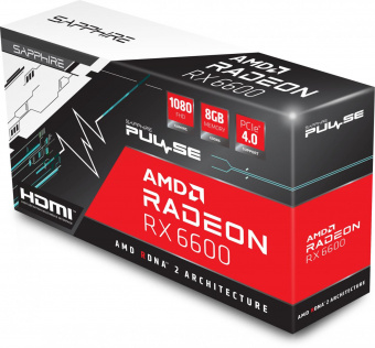 Видеокарта Sapphire PCI-E 4.0 11310-01-20G RX 6600 Gaming AMD Radeon RX 6600 8192Mb 128 GDDR6 1792/14000 HDMIx1 DPx3 HDCP Ret от магазина РЭССИ