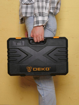 Перфоратор Deko DKH 1100W патрон:SDS-plus уд.:3.5Дж 1100Вт (кейс в комплекте) от магазина РЭССИ