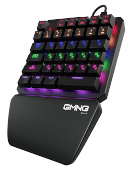 Клавиатура GMNG 707GK механическая черный USB for gamer LED (подставка для запястий) (1684803) от магазина РЭССИ