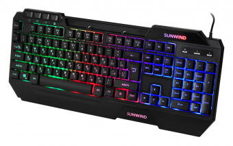 Клавиатура SunWind SW-K515G черный USB Multimedia for gamer LED от магазина РЭССИ