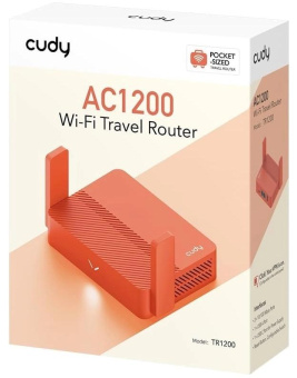 Роутер Cudy TR1200 AC1200 10/100/1000BASE-TX красный от магазина РЭССИ