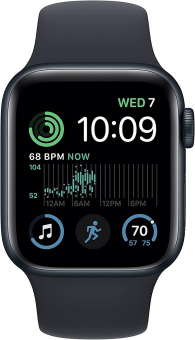 Смарт-часы Apple Watch SE 2022 A2722 40мм OLED корп.темная ночь рем.темная ночь разм.брасл.:O/S (MNJT3ZP/A) от магазина РЭССИ