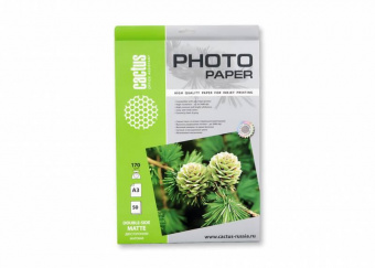 Фотобумага Cactus CS-MA317050DS A3/170г/м2/50л./белый матовое/матовое для струйной печати от магазина РЭССИ