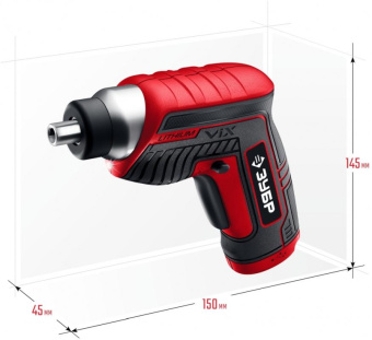 Отвертка аккум. Зубр ЗО-Е-3.6 Ли аккум. патрон:Шестигранник 6.35 мм (1/4) (кейс в комплекте) от магазина РЭССИ