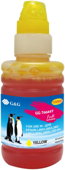 Чернила G&G GG-T6644Y желтый 100мл для Epson L100, L110, L120, L130, L132, L210, L222 от магазина РЭССИ