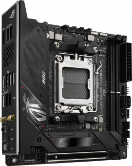Материнская плата Asus ROG STRIX X670E-I GAMING WIFI SocketAM5 AMD X670 2xDDR5 mini-ITX AC`97 8ch(7.1) 2.5Gg RAID+HDMI от магазина РЭССИ