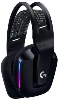 Наушники с микрофоном Logitech G733 Lightspeed черный мониторные Radio оголовье (981-000867) от магазина РЭССИ