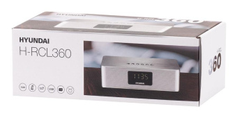 Радиобудильник Hyundai H-RCL360 белый LCD подсв:белая часы:цифровые FM от магазина РЭССИ