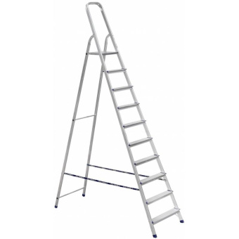 Алюминиевая стремянка Алюмет 10 ступеней. Серия Ам710 от магазина РЭССИ