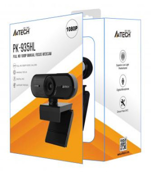 Камера Web A4Tech PK-935HL черный 2Mpix (1920x1080) USB2.0 с микрофоном от магазина РЭССИ