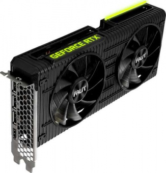 Видеокарта Palit PCI-E 4.0 PA-RTX3060Ti DUAL 8G V1 LHR NVIDIA GeForce RTX 3060Ti 8192Mb 256 GDDR6 1410/14000 HDMIx1 DPx3 HDCP Ret от магазина РЭССИ