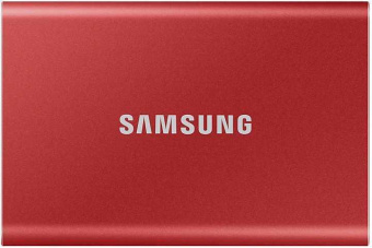 Накопитель SSD Samsung USB-C 2Tb MU-PC2T0R/WW T7 1.8" красный от магазина РЭССИ