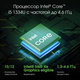 Ноутбук Digma Pro Fortis M Core i5 1334U 16Gb SSD512Gb Intel Iris Xe graphics 14.1" IPS FHD (1920x1080) Windows 11 Pro grey WiFi BT Cam 4000mAh (DN14P5-ADXW04) от магазина РЭССИ