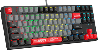 Клавиатура A4Tech Bloody S87 Energy механическая черный/красный USB for gamer LED (S87 USB ENERGY RED) от магазина РЭССИ