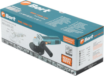 Углошлифовальная машина Bort BWS-1000-125 1000Вт 11500об/мин рез.шпин.:M14 d=125мм (91275356) от магазина РЭССИ