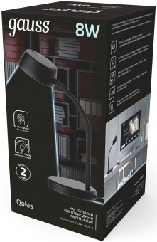 Светильник Gauss GT6012 настольный на подставке черный 8Вт от магазина РЭССИ
