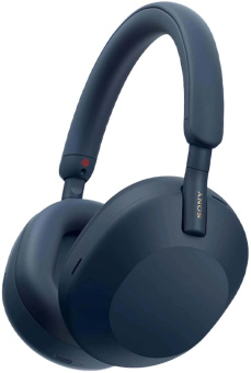 Гарнитура мониторные Sony WH-1000XM5 1.2м синий беспроводные bluetooth оголовье (WH-1000XM5/L) от магазина РЭССИ