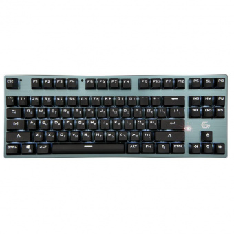 Клавиатура провод./беспров. Gembird KBW-G540L механ. BT 5.0/24 ГГц/USB Outemu Blue белая подсветка 87кл от магазина РЭССИ