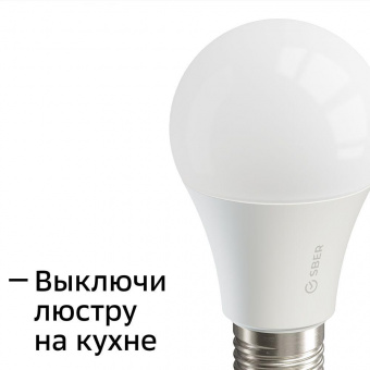 Умная лампа Sber А60 SBDV-00019 E27 9Вт 806lm Wi-Fi (упак.:1шт) (SBDV-00019) от магазина РЭССИ