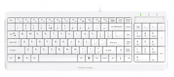 Клавиатура + мышь A4Tech Fstyler F1512 клав:белый мышь:белый USB (F1512 WHITE) от магазина РЭССИ