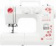 Картинка Швейная машина Janome Sakura 95 белый/цветы от магазина РЭССИ Швейная машина Janome Sakura 95 белый/цветы от магазина РЭССИ