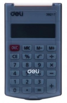 Калькулятор карманный Deli E39217/BLACK черный 8-разр. от магазина РЭССИ