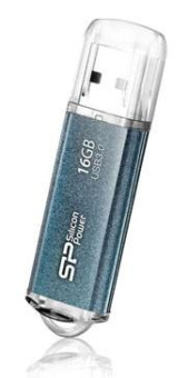 Флеш Диск Silicon Power 16Gb Marvel M01 SP016GBUF3M01V1B USB3.0 синий от магазина РЭССИ