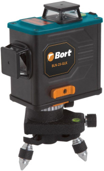 Уровень лазер. Bort BLN-25-GLK 2кл.лаз. 550нм цв.луч. зеленый 3луч. (93410952) от магазина РЭССИ
