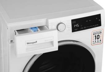 Стиральная машина Weissgauff WMD 58141 DS Inverter класс: A загр.фронтальная макс.:10кг (с сушкой) белый от магазина РЭССИ