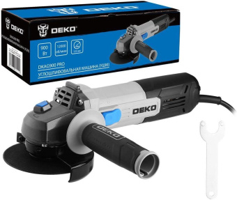 Углошлифовальная машина Deko DKAG900 PRO 900Вт 12000об/мин рез.шпин.:M14 d=125мм (085-1054) от магазина РЭССИ