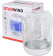 Картинка Чайник электрический Starwind SKG4215 1.7л. 2200Вт белый корпус: стекло/пластик от магазина РЭССИ Чайник электрический Starwind SKG4215 1.7л. 2200Вт белый корпус: стекло/пластик от магазина РЭССИ